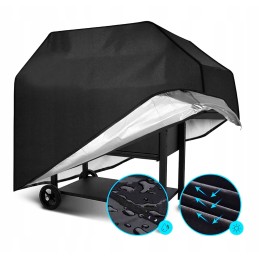 Didelis užvalkalas, atsparus vandeniui, patvarus kepsninės dangtis 170x61x117 cm