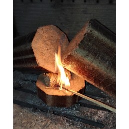 Ekologiškas medienos vatos kūrenimas 5 kg - švari ugnis be cheminio kvapo