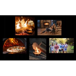 Ekologiškas medienos vatos kūrenimas 5 kg - švari ugnis be cheminio kvapo