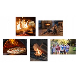 Ekologiškas medienos vatos kūrenimas 5 kg - švari ugnis be cheminio kvapo