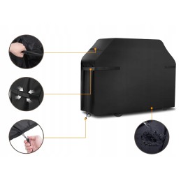 ⭐️Didelis dujinis grilio dangtis BBQ vandeniui atsparus brezentinis dangtis 147x122x65cm⭐️