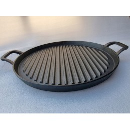 Keptuvė, ketaus su grioveliais