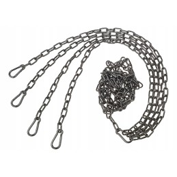 Nerūdijančio plieno grandinės rinkinys kvadratinėms grilio grotelėms