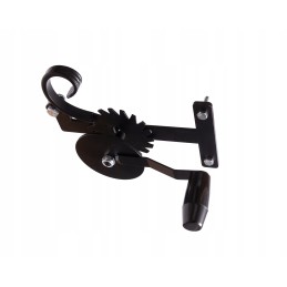 Grill reel with crank for adjustment