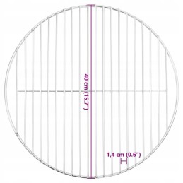 Round grill grate ø40cm stainless steel 304