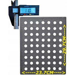 Ketaus grotelės židinio krosnelei 297x237