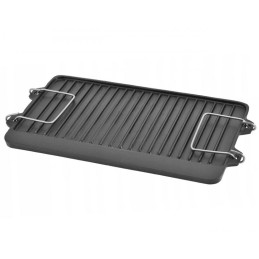 Cast iron grill plate 44 x 24cm double-sided krisberg ks 2643