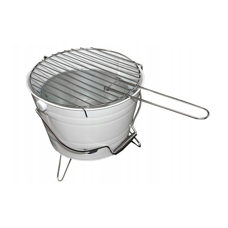 Nešiojama mini bbq sodo kepsninė, balta