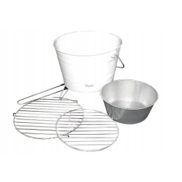 Nešiojama mini bbq sodo kepsninė, balta