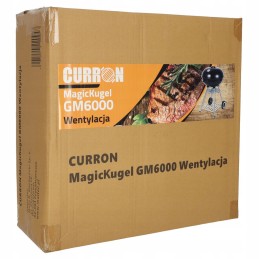 Garden charcoal grill round, closed, with lid and shelf, ventilation 41x41
