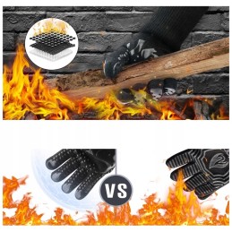 Karščiui atsparios orkaitės pirštinės iki 800°C – neslidžios, atsparios ugniai, idealiai tinka kepimui ant grotelių ir orkaitėje
