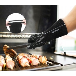 Karščiui atsparios orkaitės pirštinės iki 800°C – neslidžios, atsparios ugniai, idealiai tinka kepimui ant grotelių ir orkaitėje