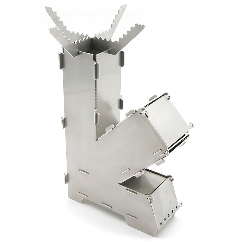 Mini krosnelė survival raketinis židinys sulankstoma lauko krosnelė - darmet