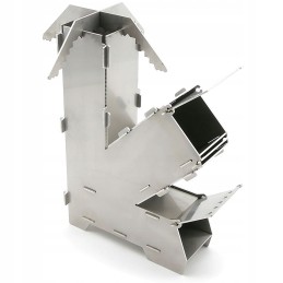 Mini krosnelė survival raketinis židinys sulankstoma lauko krosnelė - darmet