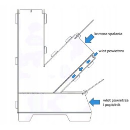 Mini krosnelė survival raketinis židinys sulankstoma lauko krosnelė - darmet