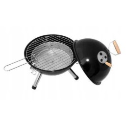 Nešiojama, plona, turistinė sodo anglių kepsninė su dangteliu