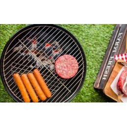 Nešiojama, plona, turistinė sodo anglių kepsninė su dangteliu