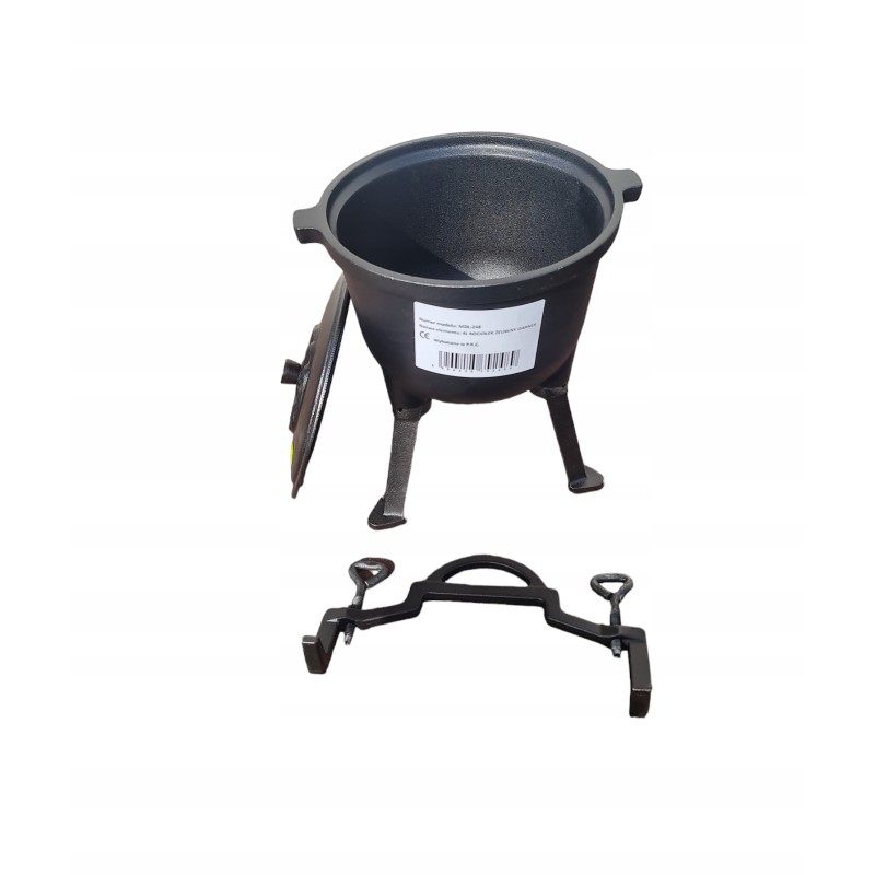 Ketaus puodas, 4l, juodas