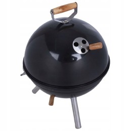 Nešiojama, plona, turistinė sodo anglių kepsninė su dangteliu