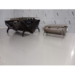 Turistinis anglies grilis, sulankstomas nešiojamasis grilis