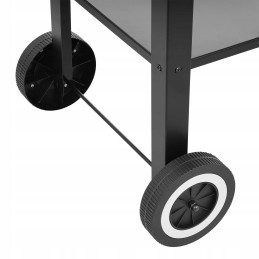 Sodo anglies grotelės ant ratų priedai