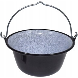 Emaliuotas katilas 10 l, pagamintas iš storos aukščiausios kokybės skardos su dangteliu!