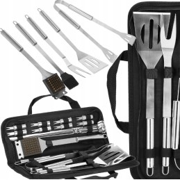 Grilio priedų rinkinys 21 viename dėkle