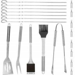 Grilio priedų rinkinys 21 viename dėkle