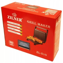 Zilner ZL-510 juodas elektrinis grilis