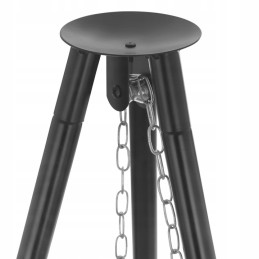 Trikojis sodo židinys su grotelėmis 47cm 150cm pakabinamas 2in1 reguliavimas