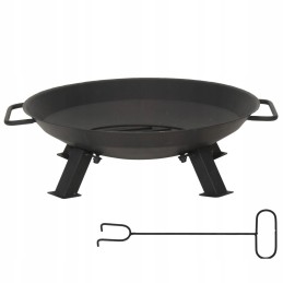 Metalinis sodo židinys su kojomis, ø46cm