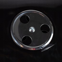 Sodo anglies grilis su dangteliu, didelė apvali pelenų keptuvė, ratai, lentyna