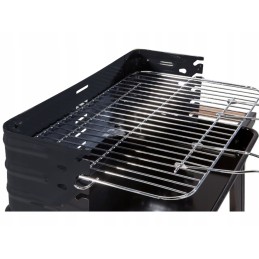 ⭐Sodo kepsninė didelė anglis BBQ reguliuojamos grotelės lentynos ratai nešiojami⭐