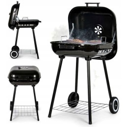 Sodo grilis su šarnyriniu dangteliu + ratukai