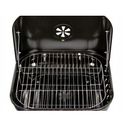 Sodo grilis su šarnyriniu dangteliu + ratukai