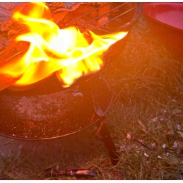 Apvalios medžio anglies kepsninės su pelenų keptuvės dangčiu