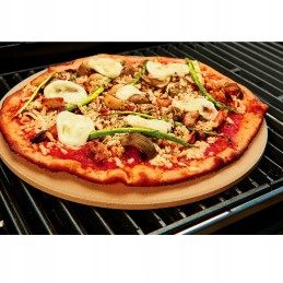 Grillpro dvipusis picos akmuo, akmuo grotelėms, 35 cm, ant grotelių kepta pica