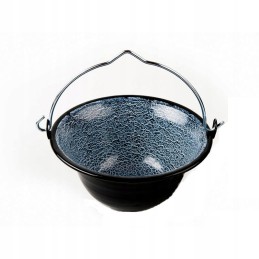 Enameled cauldron 8 l with lid and ladle!