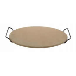 The ø33cm pizza stone will make the dough baked on it incredibly crispy.