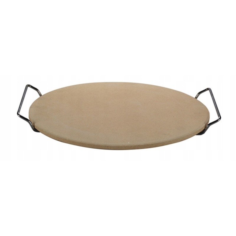 The ø33cm pizza stone will make the dough baked on it incredibly crispy.