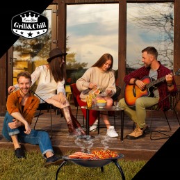 Penkių žvaigždučių „Grill&chill“ 2 in 1 grilio ugniadėžė – gc0018