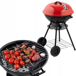 Apvalios nešiojamos anglies kepsninės 43cm x 70cm