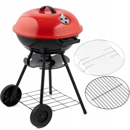 Apvalios nešiojamos anglies kepsninės 43cm x 70cm