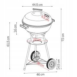 Anglies grilis su kaminu apšvietimui