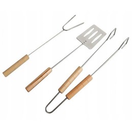 Nešiojama sodo anglių kepsninė ant ratų su dangteliu, grotelių priedais