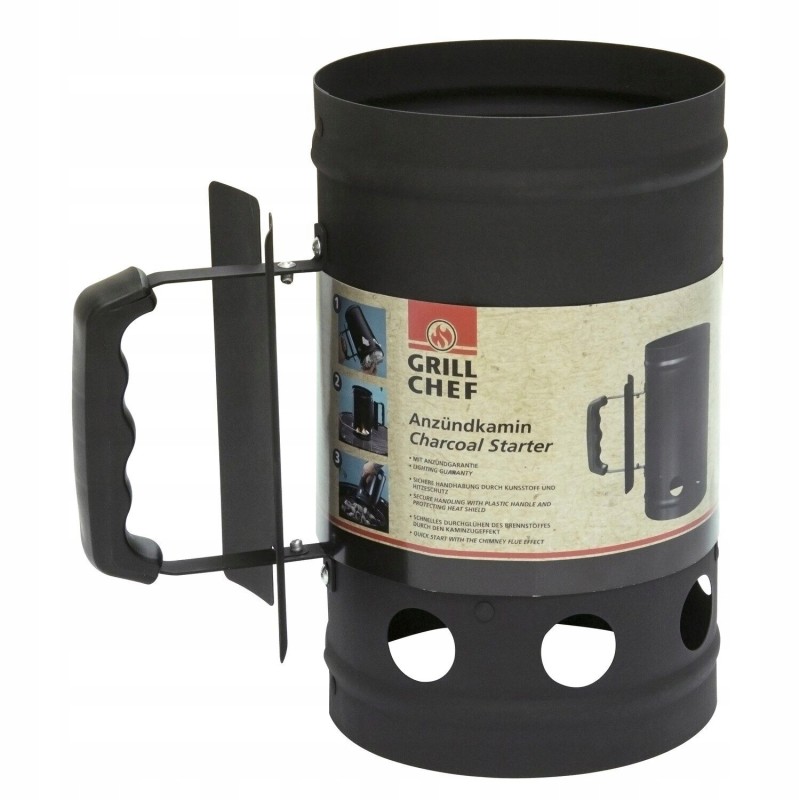Coal lighting chimney grill chef bbq starter
