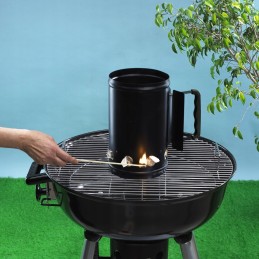 Skurstenis ogļu grila šefpavāra bbq startera aizdedzināšanai