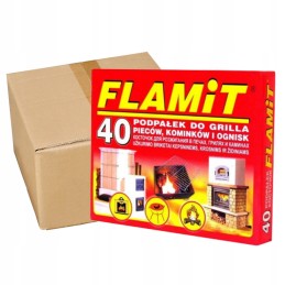 Flamit baltas grilio kūrenimas, 40x24 kubeliai, pak.