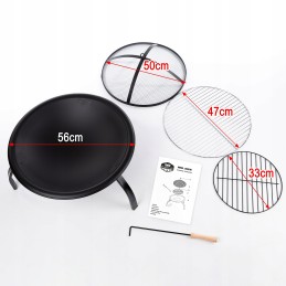 Penkių žvaigždučių „Grill&chill“ 2 in 1 grilio ugniadėžė – gc0018