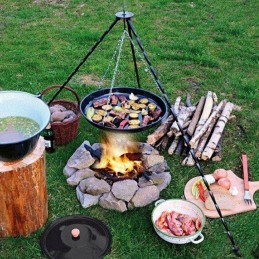 Geležinis trikojo katilo stovas, 120 cm